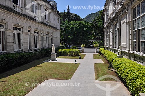  Rear facade of the Laranjeiras Palace (1913) - official residence of the governor of Rio de Janeiro state  - Rio de Janeiro city - Rio de Janeiro state (RJ) - Brazil
