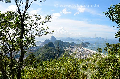  View of Chacrinha State Park and buildings of the Copacabana neighborhood from Cabritos Mountain (Kid Goat Mountain)  - Rio de Janeiro city - Rio de Janeiro state (RJ) - Brazil