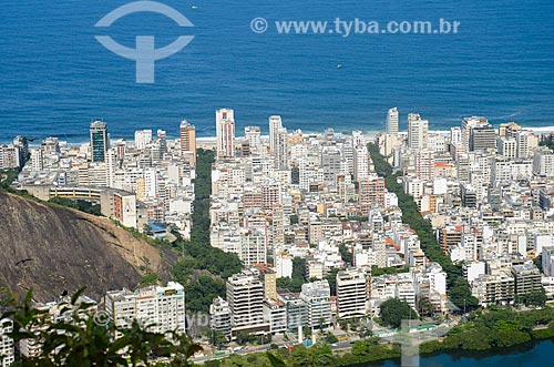  View of buildings of Ipanema neighborhood from Cabritos Mountain (Kid Goat Mountain)  - Rio de Janeiro city - Rio de Janeiro state (RJ) - Brazil