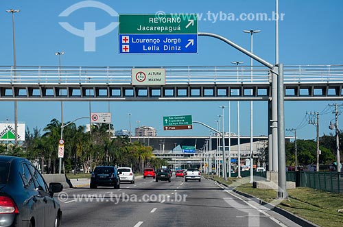  Traffic - Ayrton Senna Avenue  - Rio de Janeiro city - Rio de Janeiro state (RJ) - Brazil