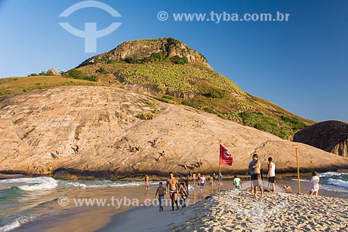  View of Pontal Rock from Macumba Beach  - Rio de Janeiro city - Rio de Janeiro state (RJ) - Brazil