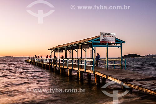  Pier - Canasvieiras Beach waterfront  - Florianopolis city - Santa Catarina state (SC) - Brazil