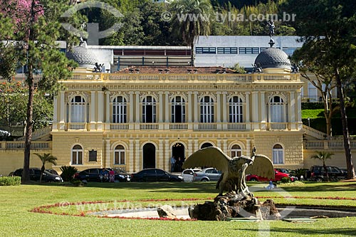  Visconde de Maua Square - also known as Eagle Square - with the Amarelo Palace (1897) - current headquarters of Municipal Chamber of Petropolis city  - Petropolis city - Rio de Janeiro state (RJ) - Brazil