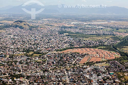 Aerial photo of houses - Campo Grande neighborhood  - Rio de Janeiro city - Rio de Janeiro state (RJ) - Brazil