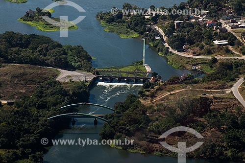  Aerial photo of the Guandu River  - Seropedica city - Rio de Janeiro state (RJ) - Brazil