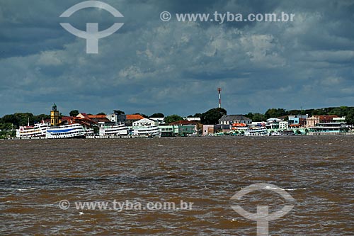  View of Parintins Port from Amazonas River  - Parintins city - Amazonas state (AM) - Brazil