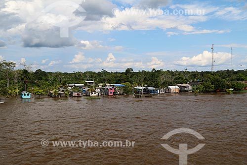  View of Urucurituba city from Amazonas River during the flood season  - Urucurituba city - Amazonas state (AM) - Brazil