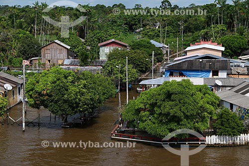  View of Urucurituba city from Amazonas River during the flood season  - Urucurituba city - Amazonas state (AM) - Brazil