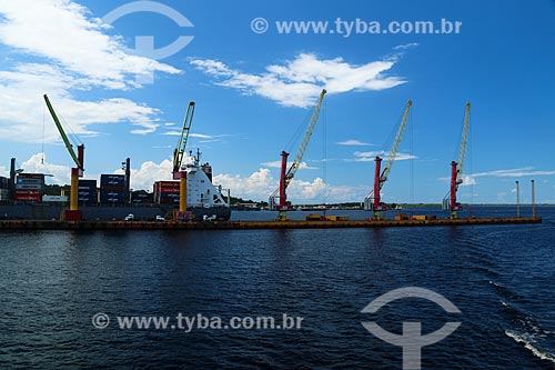  Port of Chibatao containers terminal - Negro River  - Manaus city - Amazonas state (AM) - Brazil