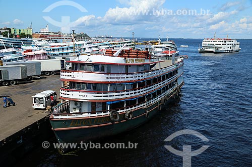  Boats moored - Manaus Port  - Manaus city - Amazonas state (AM) - Brazil