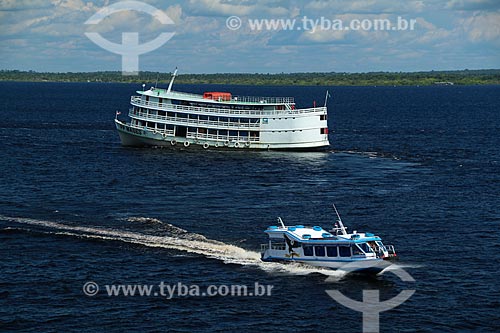  Passenger boats - Negro River  - Careiro da Varzea city - Amazonas state (AM) - Brazil