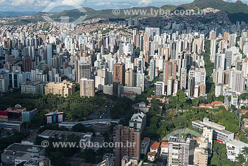  Aerial photo of Liberdade Square (Liberty Square) - integrates the Circuit Cultural Liberdade Square - with the Palace of Liberty  - Belo Horizonte city - Minas Gerais state (MG) - Brazil