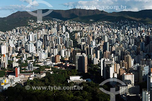  Aerial photo of the Americo Renne Giannetti Municipal Park (1897) with the Afonso Pena Avenue  - Belo Horizonte city - Minas Gerais state (MG) - Brazil