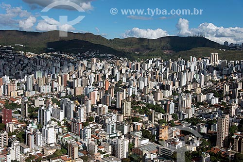  Aerial photo of Carmo neighborhood with the Curral Mountain Range in the background  - Belo Horizonte city - Minas Gerais state (MG) - Brazil