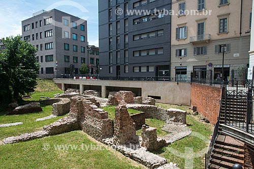  Ruins of ancient Roman Imperial Palace  - Milan - Metropolitan City of Milan - Italy