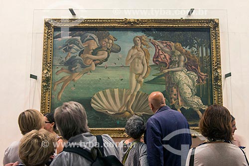  Picture Nascita di Venere (The Birth of Venus) by Sandro Botticelli on exhibit - Galleria degli Uffizi (Uffizi Gallery)  - Florence - Florence province - Italy
