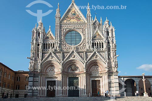  Facade of Duomo di Siena (Siena Cathedral) - 1263  - Siena - Siena province - Italy