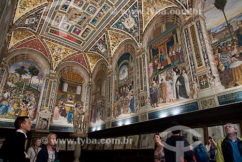 Tre Grazie (Three Graces) inside of Piccolomini Library inside of the Duomo di Siena (Siena Cathedral)  - Siena - Siena province - Italy