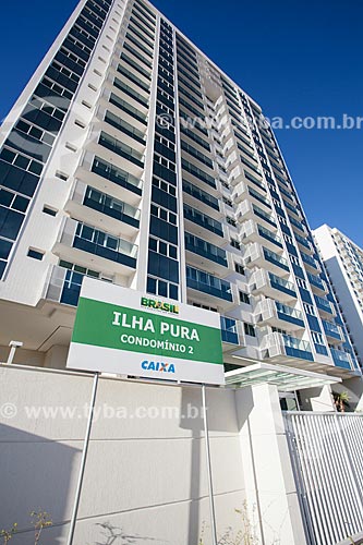  Facade of the Pura Island Village of Athletes - Residential Condominium where athletes will be staying during the Olympic Games - Rio 2016  - Rio de Janeiro city - Rio de Janeiro state (RJ) - Brazil