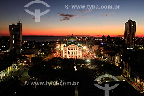  Sunset - Amazon Theatre (1896)  - Manaus city - Amazonas state (AM) - Brazil