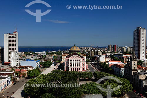  General view of the Amazon Theatre (1896)  - Manaus city - Amazonas state (AM) - Brazil