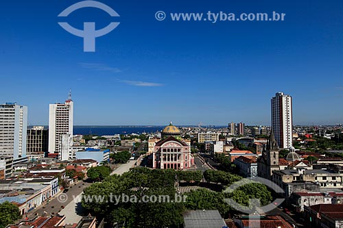  General view of the Amazon Theatre (1896)  - Manaus city - Amazonas state (AM) - Brazil