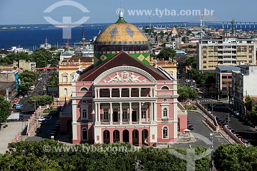  General view of the Amazon Theatre (1896)  - Manaus city - Amazonas state (AM) - Brazil