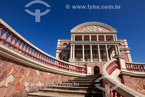  Detail of stair of the Amazon Theatre (1896)  - Manaus city - Amazonas state (AM) - Brazil