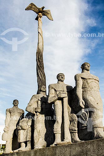  Memorial of the Azorean Peopling (2000) - erected in honor of the 250th anniversary of the Sao Jose city  - Sao Jose city - Santa Catarina state (SC) - Brazil