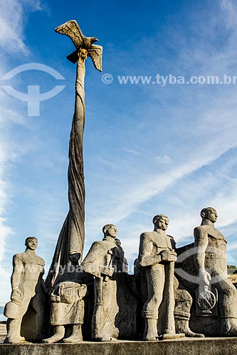  Memorial of the Azorean Peopling (2000) - erected in honor of the 250th anniversary of the Sao Jose city  - Sao Jose city - Santa Catarina state (SC) - Brazil