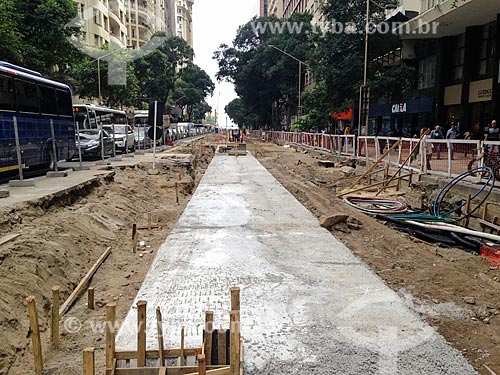  Works for implementation of the VLT (light rail Vehicle) on Rio Branco Avenue  - Rio de Janeiro city - Rio de Janeiro state (RJ) - Brazil