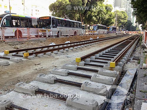  Works for implementation of the VLT (light rail Vehicle) on Rio Branco Avenue  - Rio de Janeiro city - Rio de Janeiro state (RJ) - Brazil