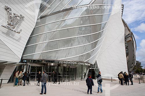  Facade of the Louis Vuitton Foundation (2014)  - Paris - Paris department - France