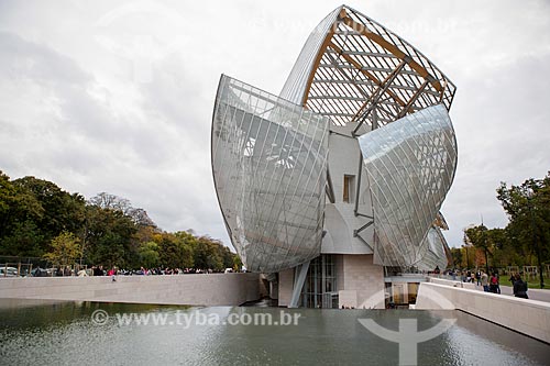  Rear facade do the Louis Vuitton Foundation (2014)  - Paris - Paris department - France