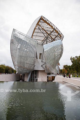 Rear facade do the Louis Vuitton Foundation (2014)  - Paris - Paris department - France
