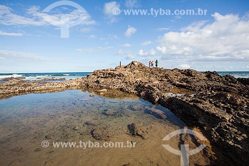  Stones and corals - Ondina Beach waterfront during the low tide  - Salvador city - Bahia state (BA) - Brazil