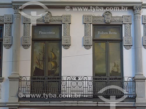  Detail of facade of the Ruben Berta Pinacoteca (1893)  - Porto Alegre city - Rio Grande do Sul state (RS) - Brazil