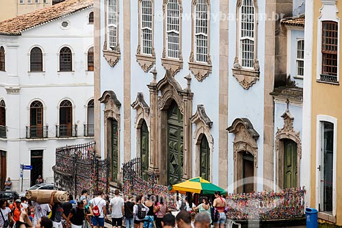  Facade of the Nossa Senhora do Rosario dos Pretos Church (XVIII century) - Pelorinho  - Salvador city - Bahia state (BA) - Brazil