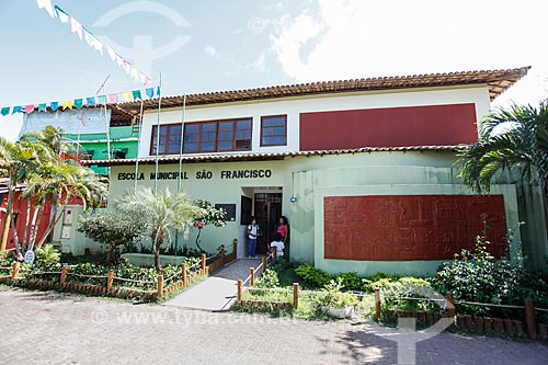  Sao Francisco Municipal School near to Forte Beach  - Mata de Sao Joao city - Bahia state (BA) - Brazil