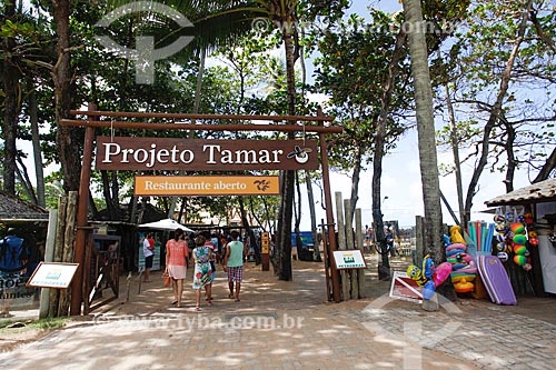  Entrance of the Project TAMAR headquarters  - Mata de Sao Joao city - Bahia state (BA) - Brazil