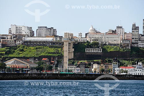  View of high city from Todos os Santos Bay  - Salvador city - Bahia state (BA) - Brazil