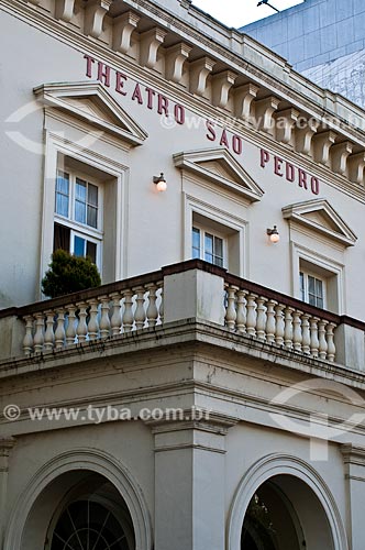 Facade of the Sao Pedro Theater (1858)  - Porto Alegre city - Rio Grande do Sul state (RS) - Brazil