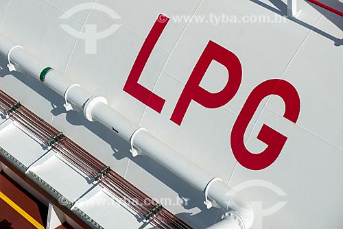  Liquefied Petroleum Gas acronym (LPG) in Gas ship  - Rio de Janeiro city - Rio de Janeiro state (RJ) - Brazil