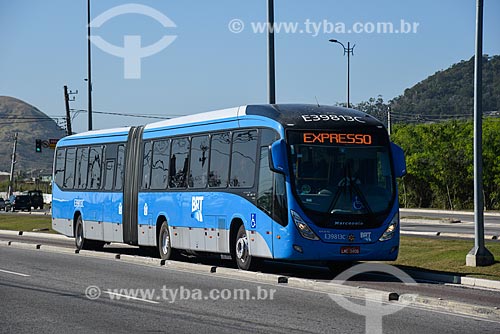  Articulated bus - station of BRT (Bus Rapid Transit) Transoeste  - Rio de Janeiro city - Rio de Janeiro state (RJ) - Brazil