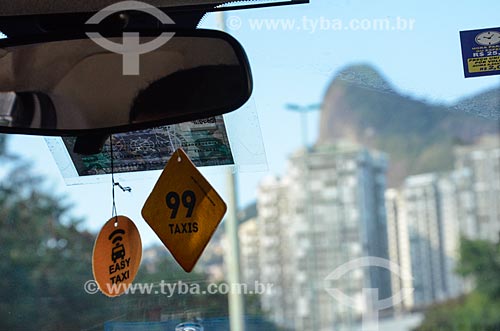  CAB Interior which uses applications 99 taxis and easy taxi  - Rio de Janeiro city - Rio de Janeiro state (RJ) - Brazil