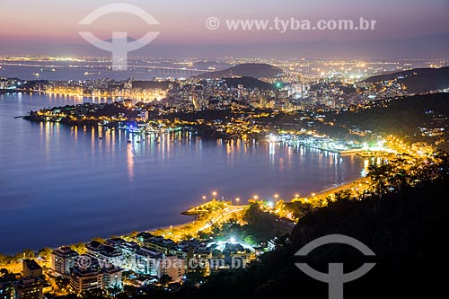  Night view of Charitas and Sao Francisco from Niteroi City Park  - Niteroi city - Rio de Janeiro state (RJ) - Brazil