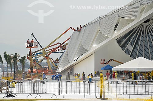  Construction site of Amanha Museum (Museum of Tomorrow)  - Rio de Janeiro city - Rio de Janeiro state (RJ) - Brazil