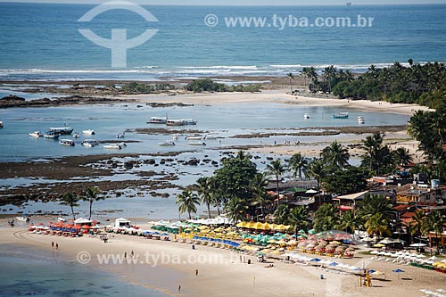  View of 2nd and 3nd Beachs from Mirante of Sao Paulo Hill  - Cairu city - Bahia state (BA) - Brazil
