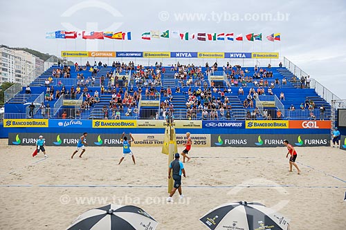  Players Marcus and Daniel during the Rio Open - Beach Volleyball Circuit stage - test event to Olympic Games - Rio 2016 - Copacabana Beach  - Rio de Janeiro city - Rio de Janeiro state (RJ) - Brazil
