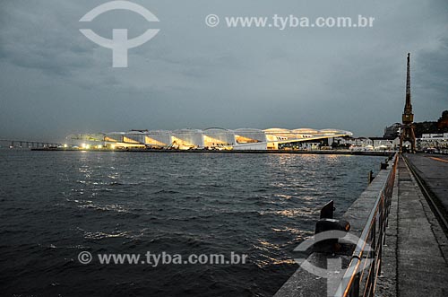  View of the Amanha Museum (Museum of Tomorrow) from Pier Maua  - Rio de Janeiro city - Rio de Janeiro state (RJ) - Brazil